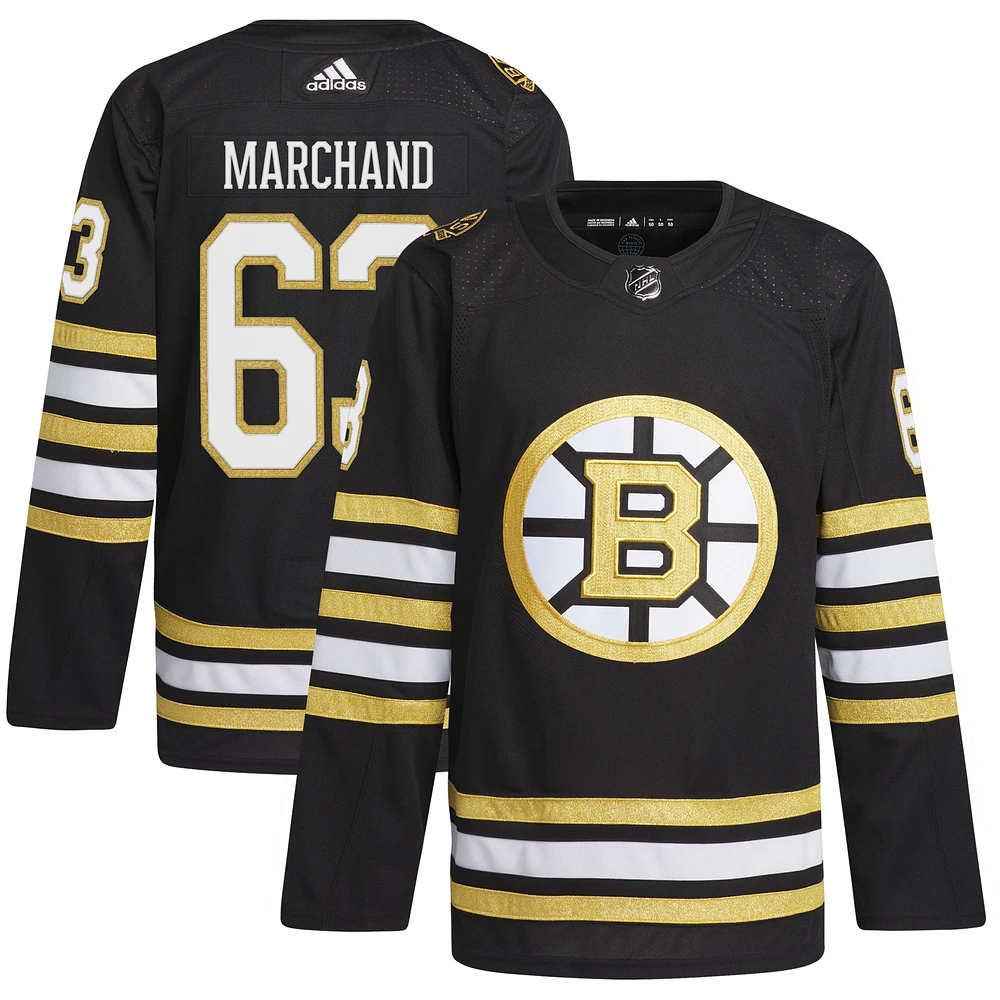 Men's adidas Brad Marchand Black Boston Bruins Alternate Primegreen Authentic Player Jersey