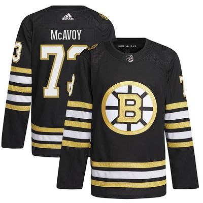 Men's adidas Charlie McAvoy Black Boston Bruins Alternate Primegreen Authentic Player Jersey