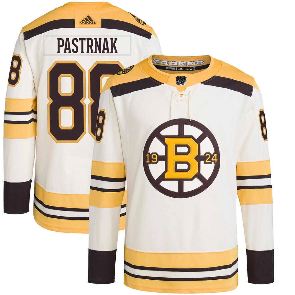 Men's adidas David Pastrnak Boston Bruins Alternate Primegreen Authentic Player Jersey