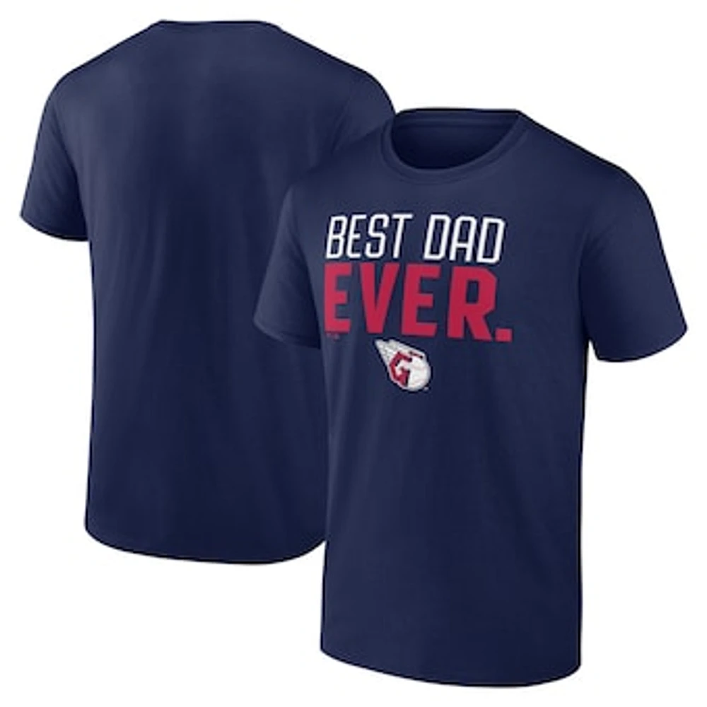 Men's Navy Cleveland Guardians Big & Tall Best Dad T-Shirt