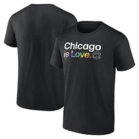 Men's Profile Black Chicago Cubs Big & Tall Pride T-Shirt