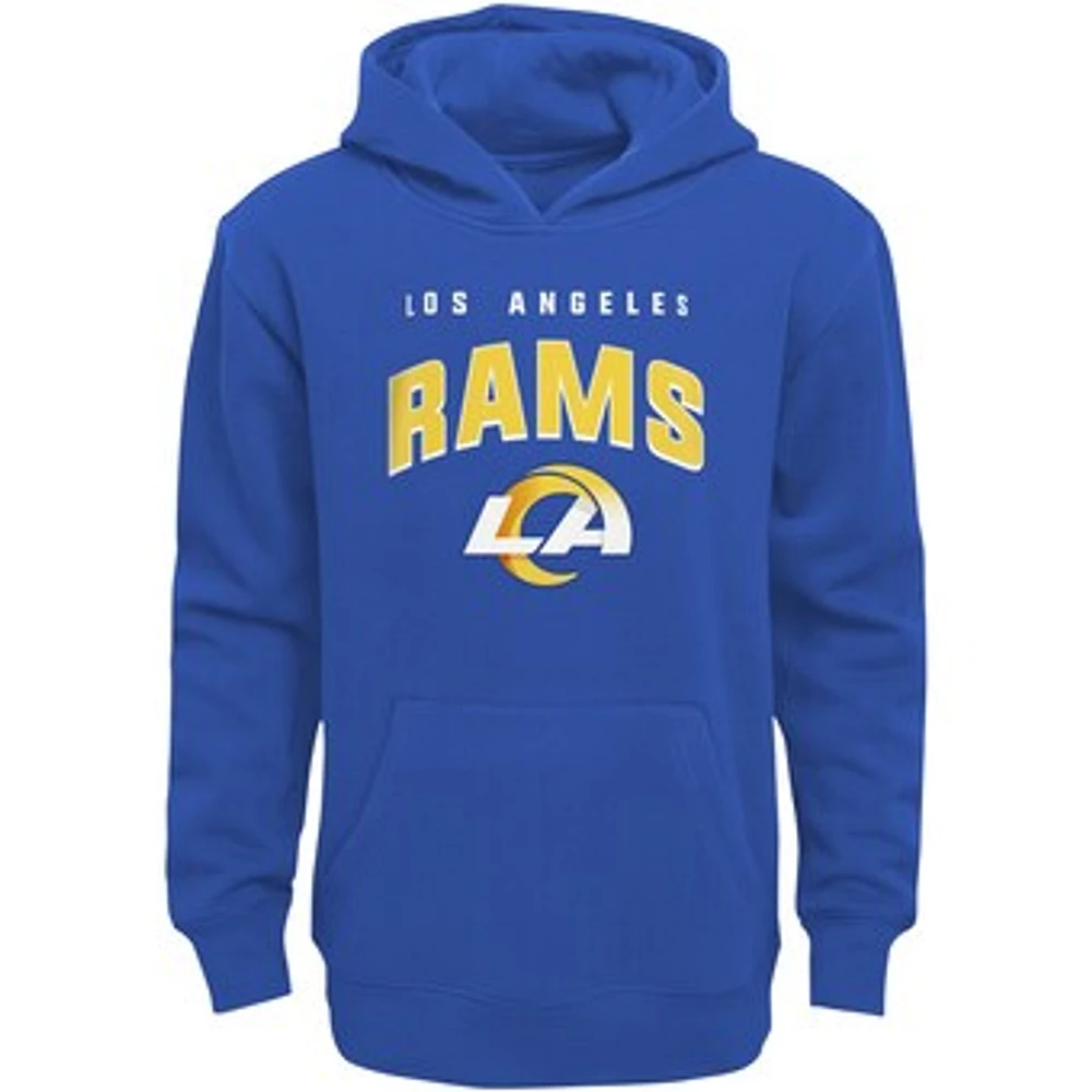 Youth Royal Los Angeles Rams Stadium Classic Pullover Hoodie