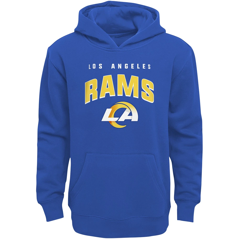 Youth Royal Los Angeles Rams Stadium Classic Pullover Hoodie