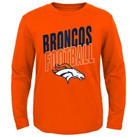 Youth Orange Denver Broncos Showtime Long Sleeve T-Shirt