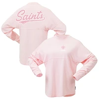 Women's Fanatics Pink New Orleans Saints Millennial Spirit Jersey T-Shirt