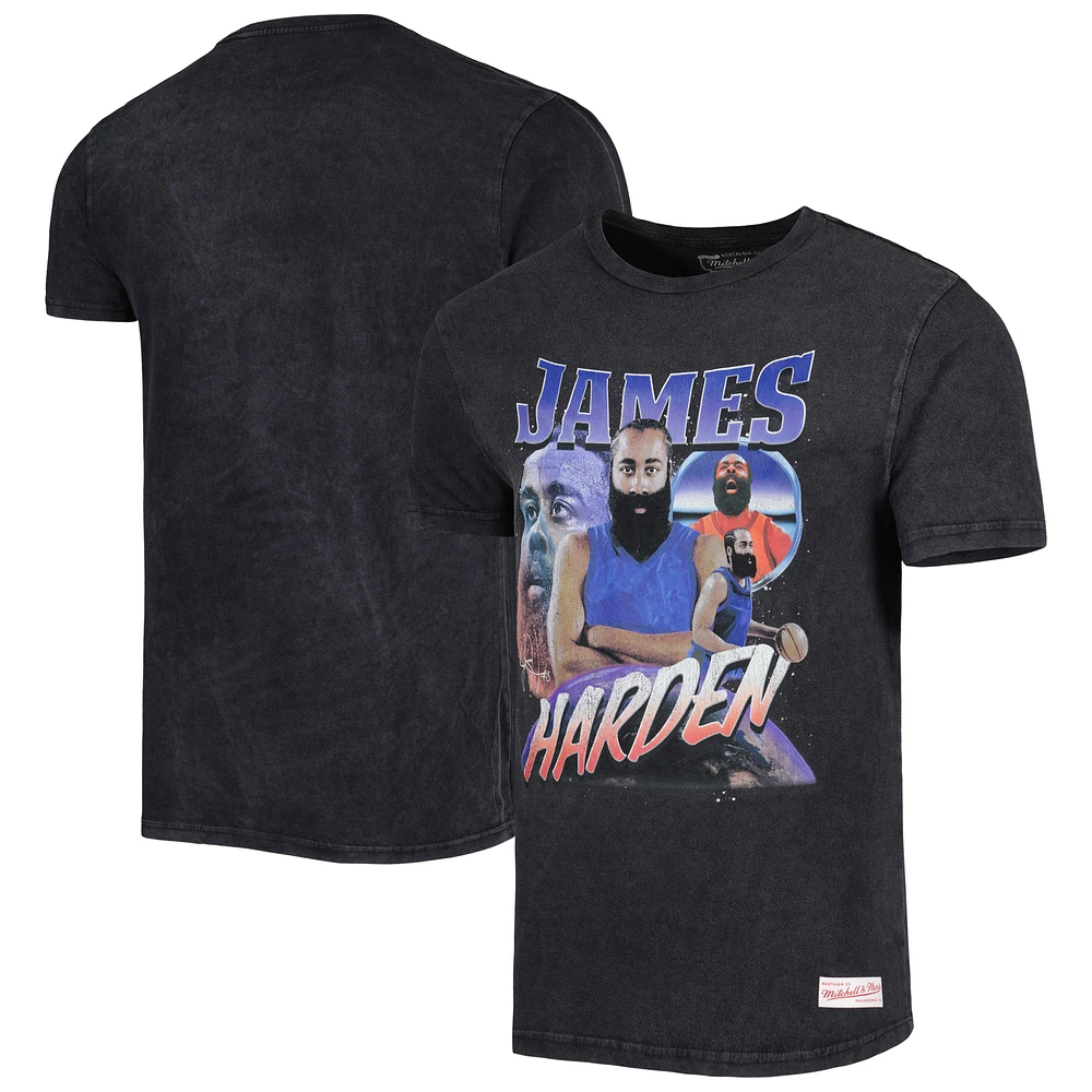 Men's Mitchell & Ness Black James Harden Philadelphia 76ers 2023 NBA All-Star Game Concert T-Shirt