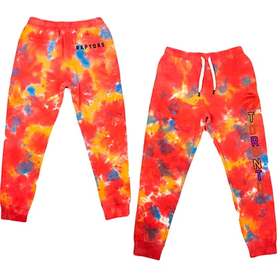 Men's FISLL Toronto Raptors Tie Dye Jogger Pants