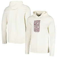 Men's Cream West Ham United Long Sleeve Hoodie T-Shirt