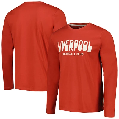 Men's Red Liverpool Heavy Long Sleeve T-Shirt