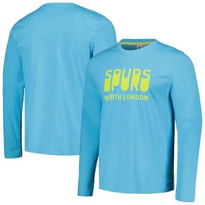 Men's Aqua Tottenham Hotspur Heavy Long Sleeve T-Shirt