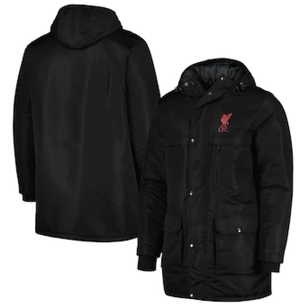 Men's Black Liverpool Winter Field Parka Hoodie Jacket