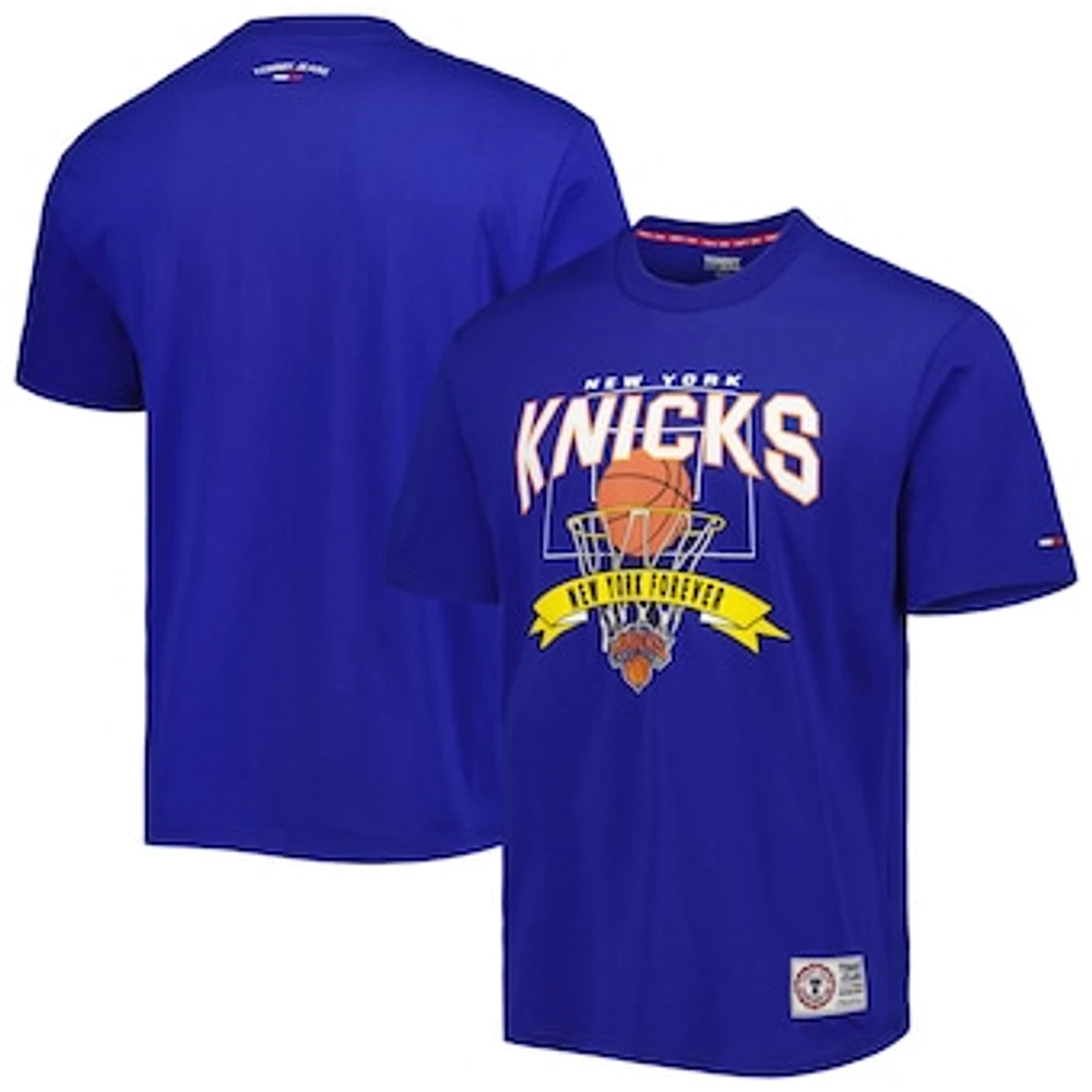 Men's Tommy Jeans Blue New York Knicks Tim Backboard T-Shirt