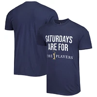 Men's Barstool Golf Navy THE PLAYERS Saturdays Are For The Players T-Shirt