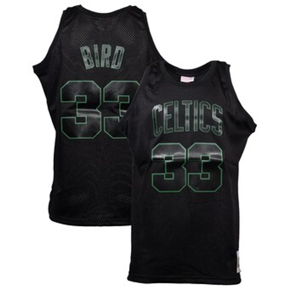 Men's Mitchell & Ness Larry Bird Black Boston Celtics Hardwood Classics Dynamic Swingman Jersey