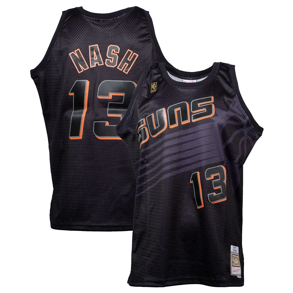 Men's Mitchell & Ness Steve Nash Black Phoenix Suns 1997/98 Hardwood Classics Dynamic Swingman Jersey