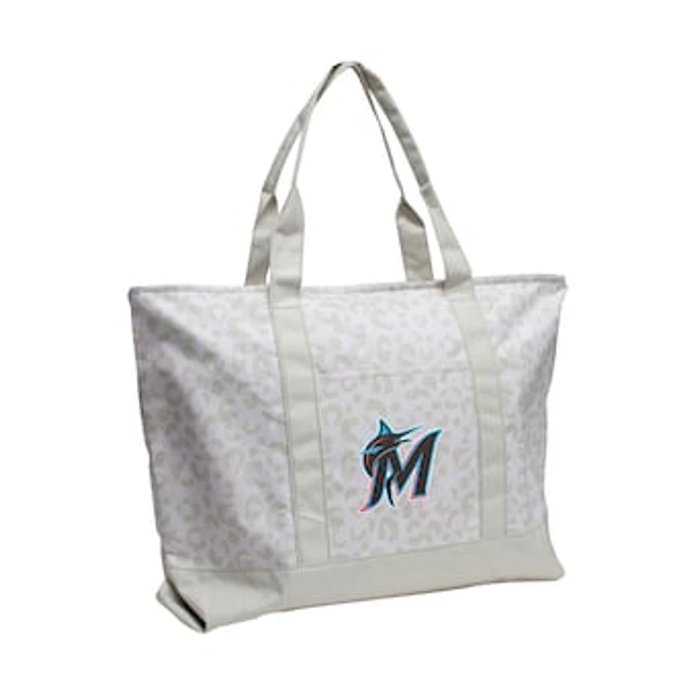 Miami Marlins Leopard Pattern Tote