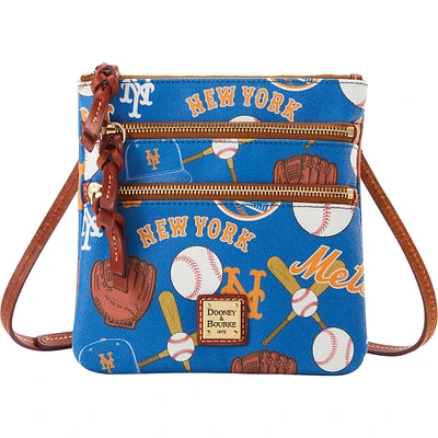 Dooney & Bourke New York Mets Game Day Triple Zip Crossbody Purse