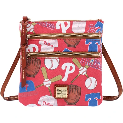 Dooney & Bourke Philadelphia Phillies Game Day Triple Zip Crossbody Purse