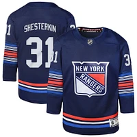 Youth Igor Shesterkin Navy New York Rangers Alternate Premier Player Jersey