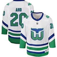 Youth Sebastian Aho White Carolina Hurricanes Whalers Replica Jersey