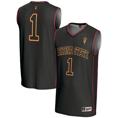 Male GameDay Greats #1  Black Arizona State Sun Devils Lightweight Basketball Jersey