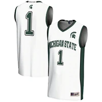 Male GameDay Greats #1  White Michigan State Spartans Lightweight Basketball Jersey