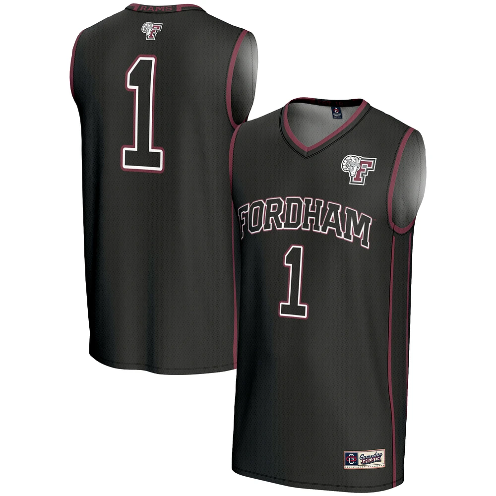 Youth GameDay Greats Black #1 Fordham Rams Lightweight Basketball Jersey