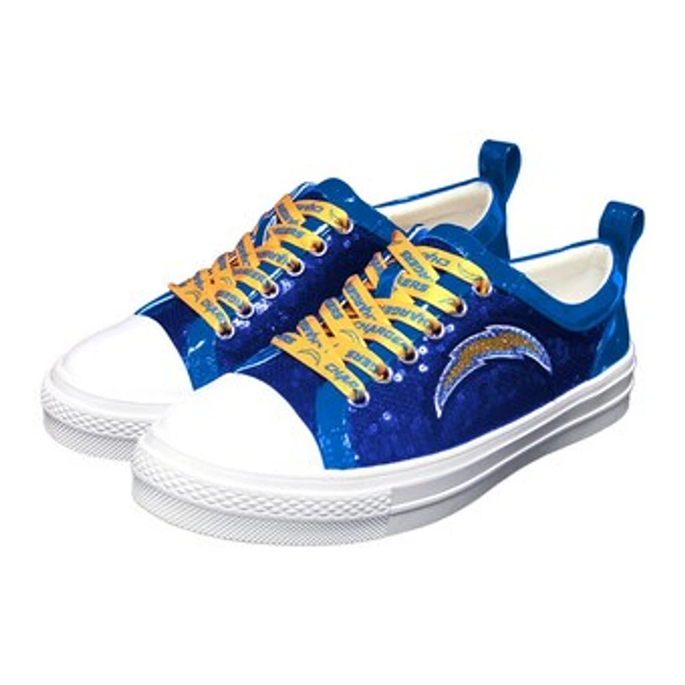 Women's Cuce Navy Los Angeles Chargers Team Sequin Sneakers