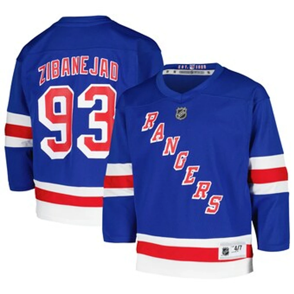 Preschool Mika Zibanejad Blue New York Rangers Home Replica Player Jersey