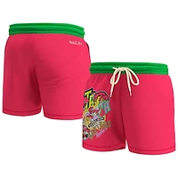 Men's Mitchell & Ness Pink Toronto Raptors  Party Mix Shorts