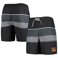 Men's G-III Sports by Carl Banks Black Cincinnati Bengals Coastline Volley Swim Shorts