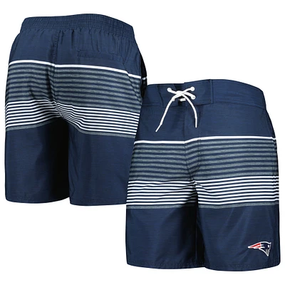 Men's G-III Sports by Carl Banks Navy New England Patriots Coastline Volley Swim Shorts