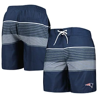 Men's G-III Sports by Carl Banks Navy New England Patriots Coastline Volley Swim Shorts