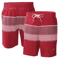 Men's G-III Sports by Carl Banks Red Tampa Bay Buccaneers Coastline Volley Swim Shorts