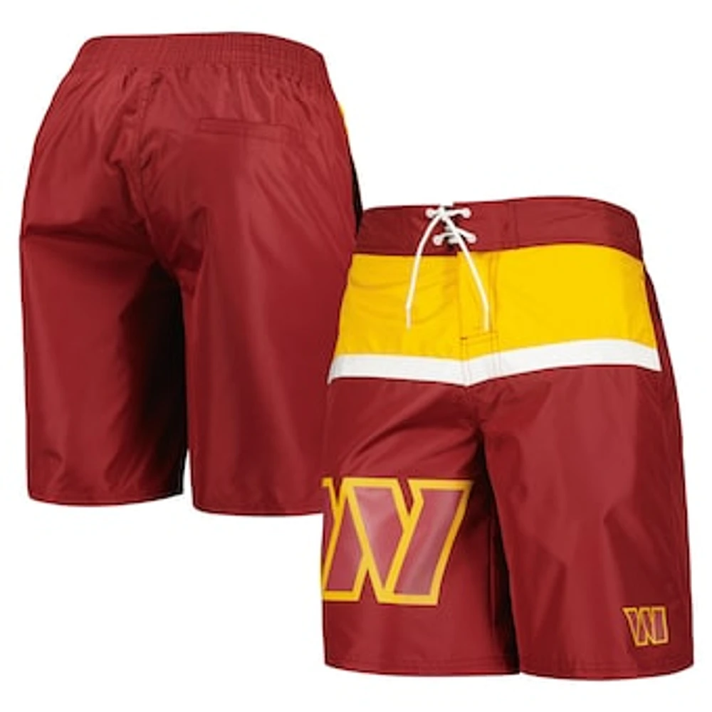 Men's G-III Sports by Carl Banks Burgundy Washington Commanders Sea Wind Swim Trunks