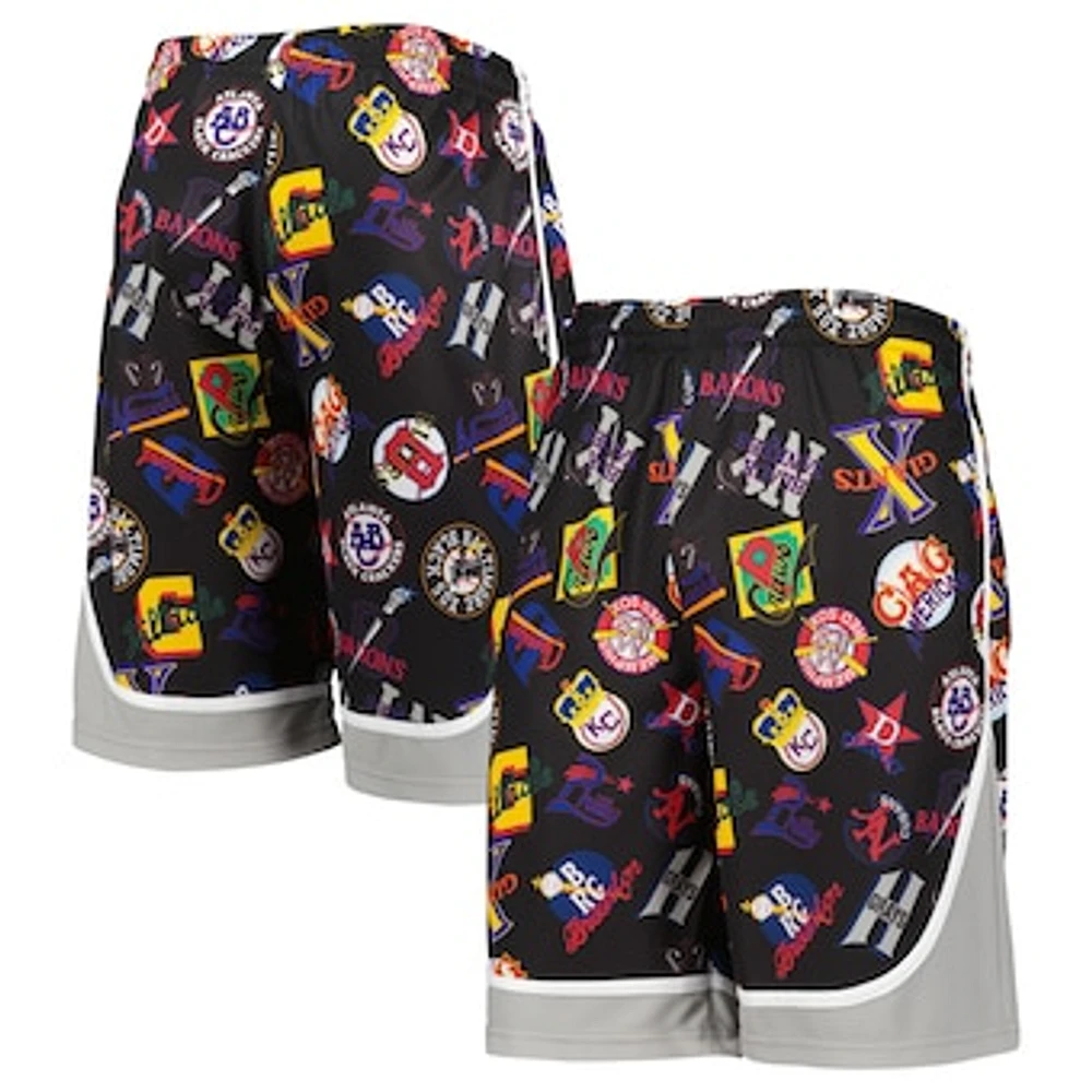 Men's Stitches Black Negro League Shorts