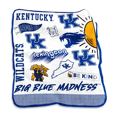 Kentucky Wildcats 50'' x 60'' Native Raschel Plush Throw Blanket