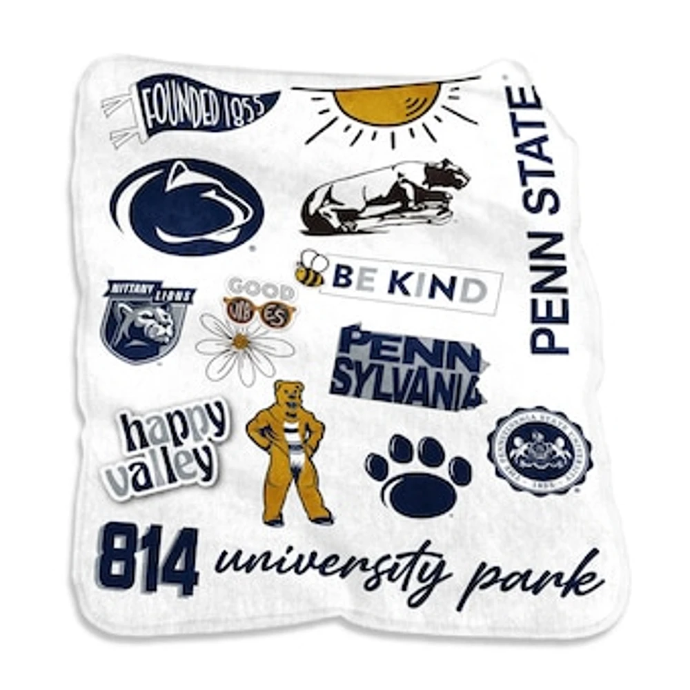 Penn State Nittany Lions 50'' x 60'' Native Raschel Plush Throw Blanket