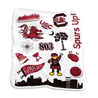 South Carolina Gamecocks 50'' x 60'' Native Raschel Plush Throw Blanket