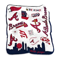 Atlanta Braves 50'' x 60'' Native Raschel Plush Throw Blanket