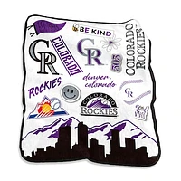 Colorado Rockies 50'' x 60'' Native Raschel Plush Throw Blanket