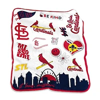 St. Louis Cardinals 50'' x 60'' Native Raschel Plush Throw Blanket