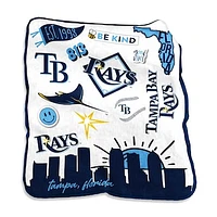 Tampa Bay Rays 50'' x 60'' Native Raschel Plush Throw Blanket