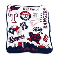 Texas Rangers 50'' x 60'' Native Raschel Plush Throw Blanket