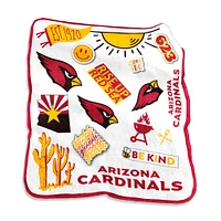 Arizona Cardinals 50'' x 60'' Native Raschel Plush Throw Blanket