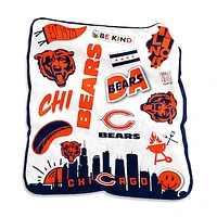 Chicago Bears 50'' x 60'' Native Raschel Plush Throw Blanket