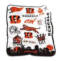 Cincinnati Bengals 50'' x 60'' Native Raschel Plush Throw Blanket