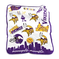 Minnesota Vikings 50'' x 60'' Native Raschel Plush Throw Blanket