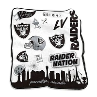 Las Vegas Raiders 50'' x 60'' Native Raschel Plush Throw Blanket