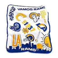 Los Angeles Rams 50'' x 60'' Native Raschel Plush Throw Blanket